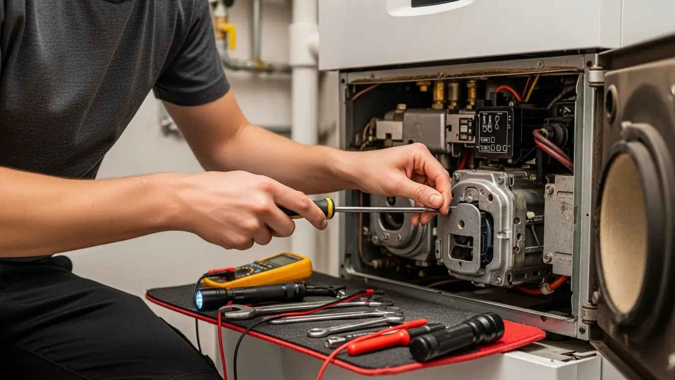 Dépannage chaudière gaz à Bruxelles sur modèle atmosphérique et condensation