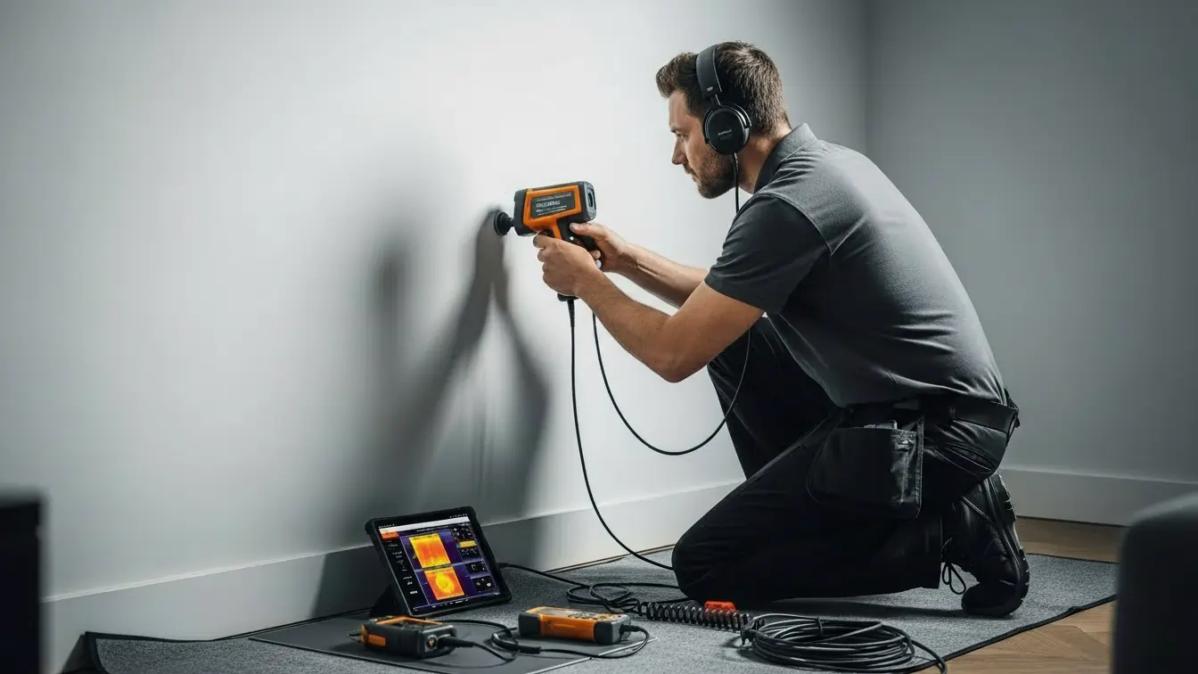 Recherche de fuite d’eau non destructive à Bruxelles par plombier spécialisé